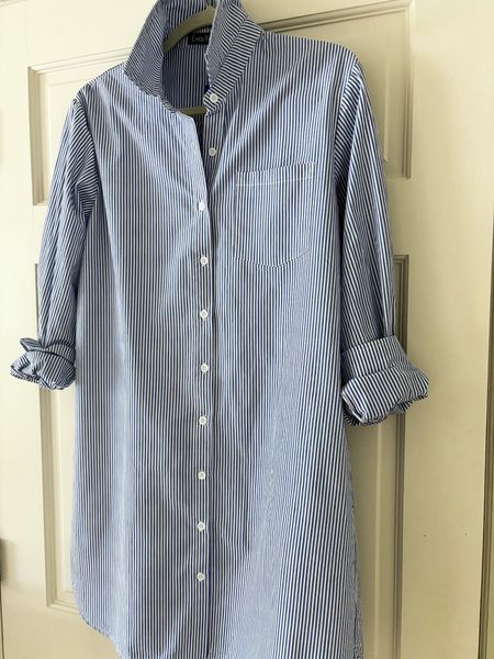 Striped shirt dress- casual class! This is an Amazon keeper 

#LTKfindsunder50