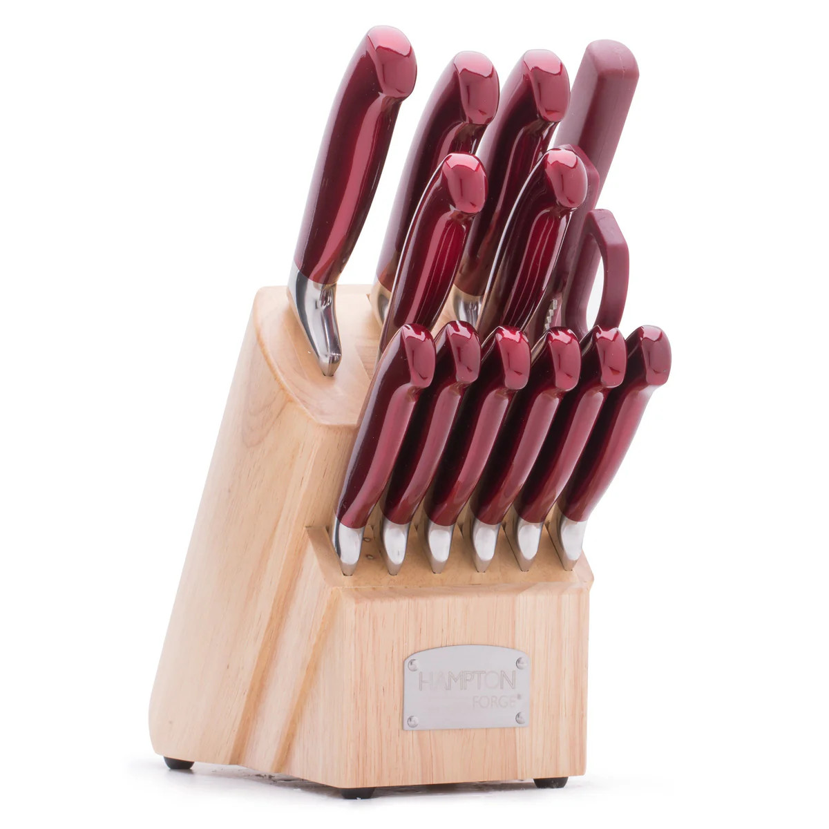 Argentum Red 14-Piece Cutlery Block Set | Lenox