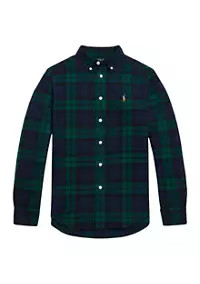 Ralph Lauren Childrenswear Boys 8-20 Plaid Cotton Oxford Shirt | Belk