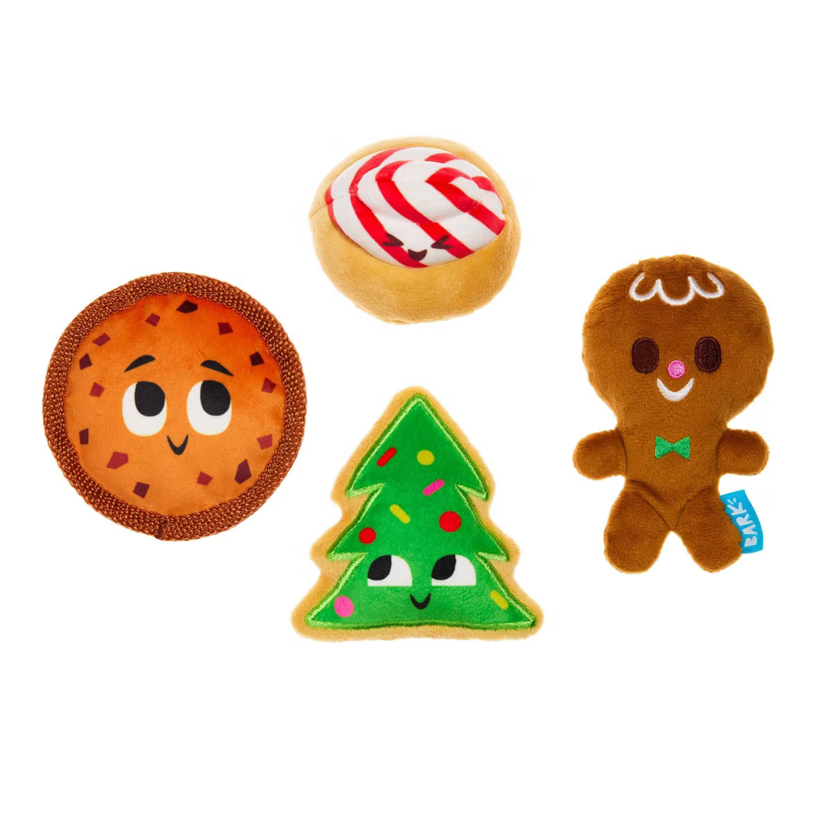 BARK Howly Jowly Holidays Santa's Snack Stash Food Shaped Plush Dog Toy | Target