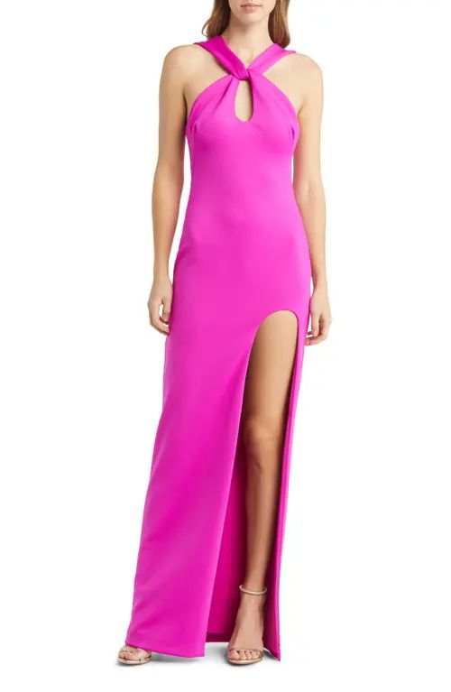 Black Halo Taya Gown in Vibrant Pink at Nordstrom, Size 6 | Nordstrom