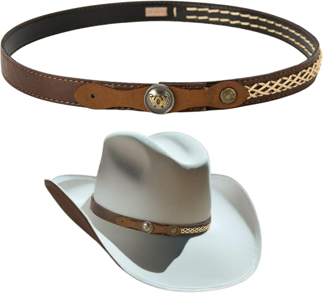 Gamboa Hat Bands for Cowboy and Cowgirl Western Accesories for Men and Women Leather Style Hat Be... | Amazon (US)
