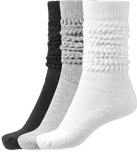 BomKinta Slouch Socks Women Thigh High Boot Socks Soft Scrunch Socks Size 5-11 | Amazon (US)