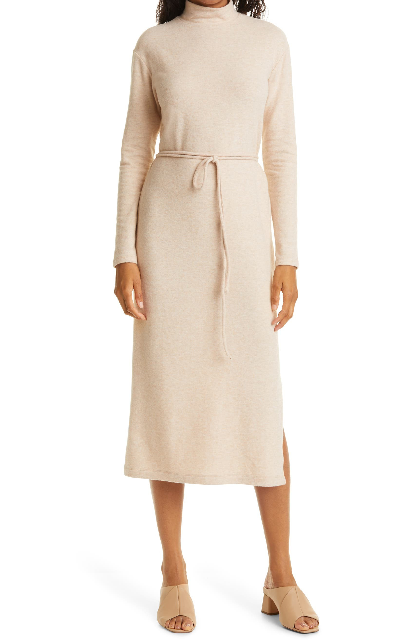 Long Sleeve Mock Neck Knit Dress | Nordstrom