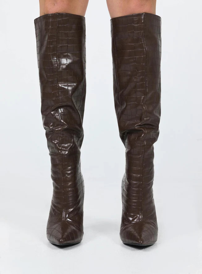 Leighton Boots Brown | Princess Polly US