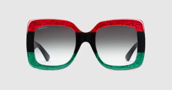 Square-frame acetate sunglasses | Gucci (US)