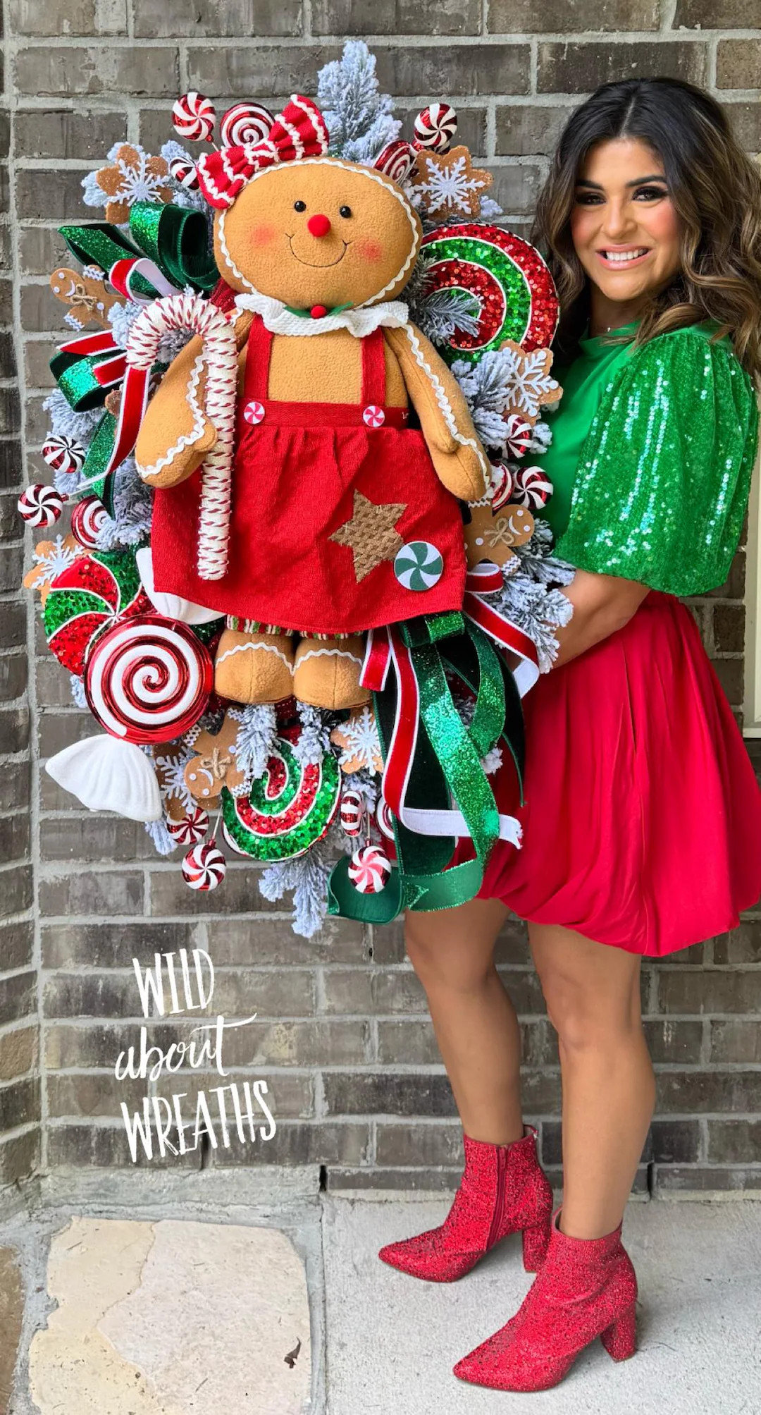 Xl Sweet Gingerbread Wreath - Etsy | Etsy (US)