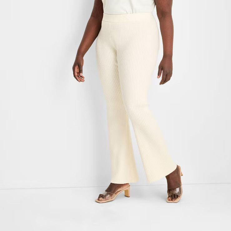 Women's High-Rise Ribbed Sweater Pants - Future Collective™ with Gabriella Karefa-Johnson | Target