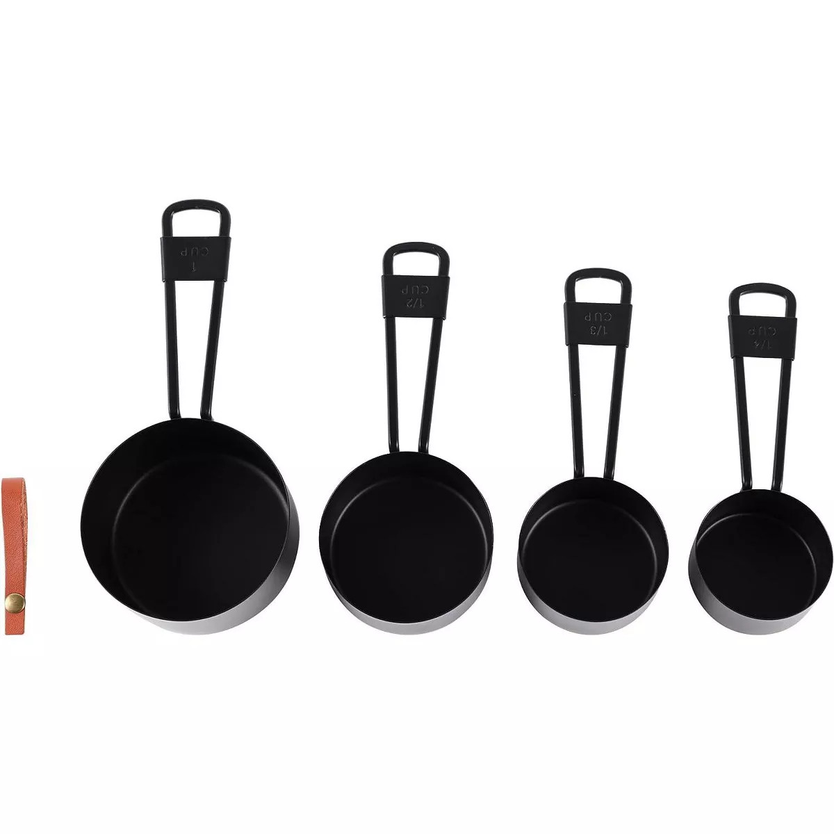2LB Depot Stainless Steel Measuring Cup Set - set of 4 - Black | Target