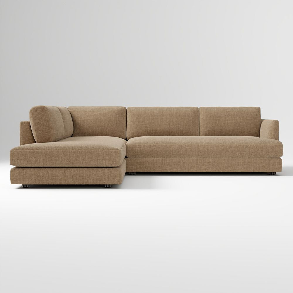 Haven 2-Piece Bumper Chaise Sectional (108"&ndash;113") | West Elm (US)