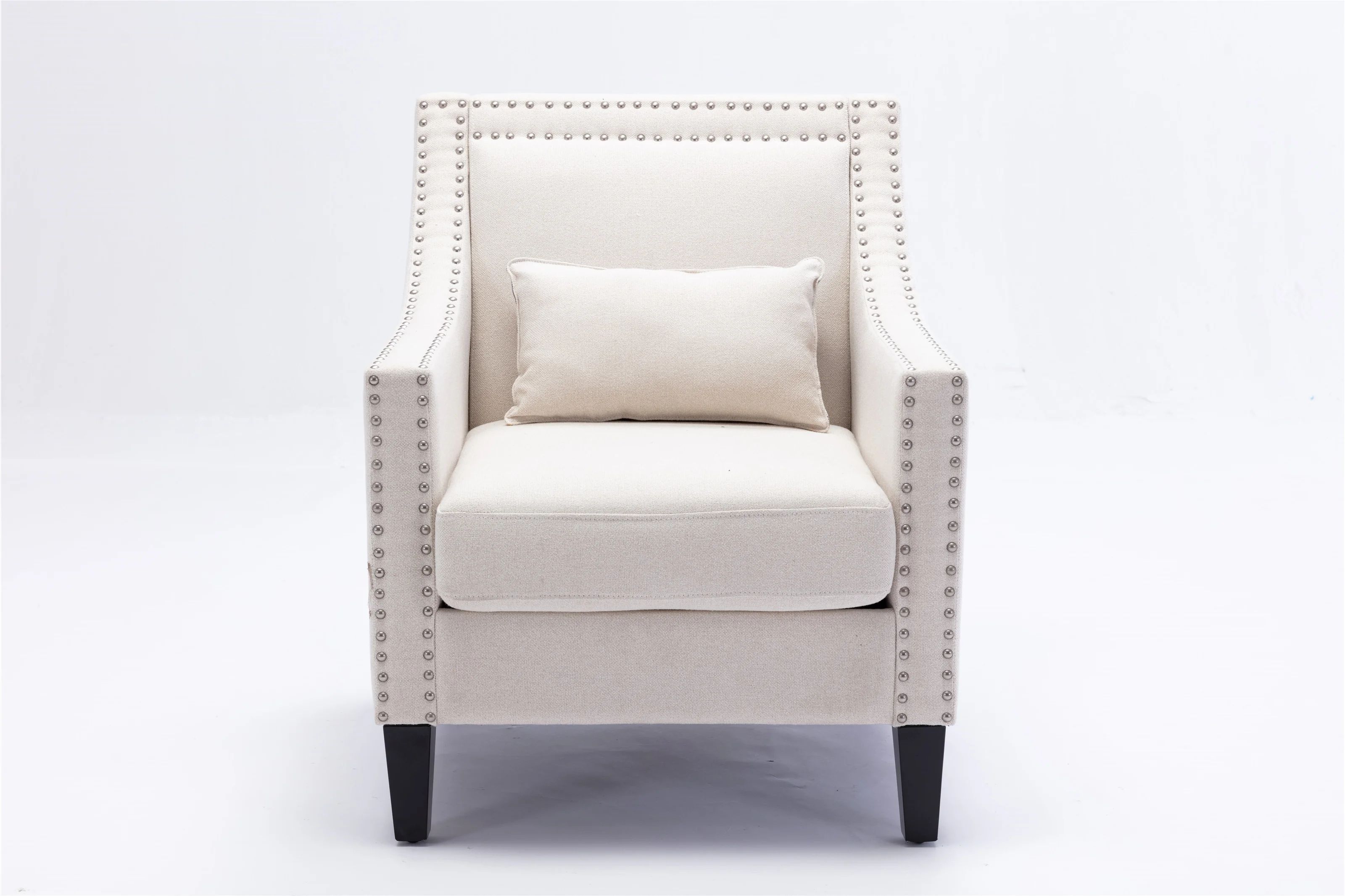 Pink Linen Armchair | Wayfair Professional