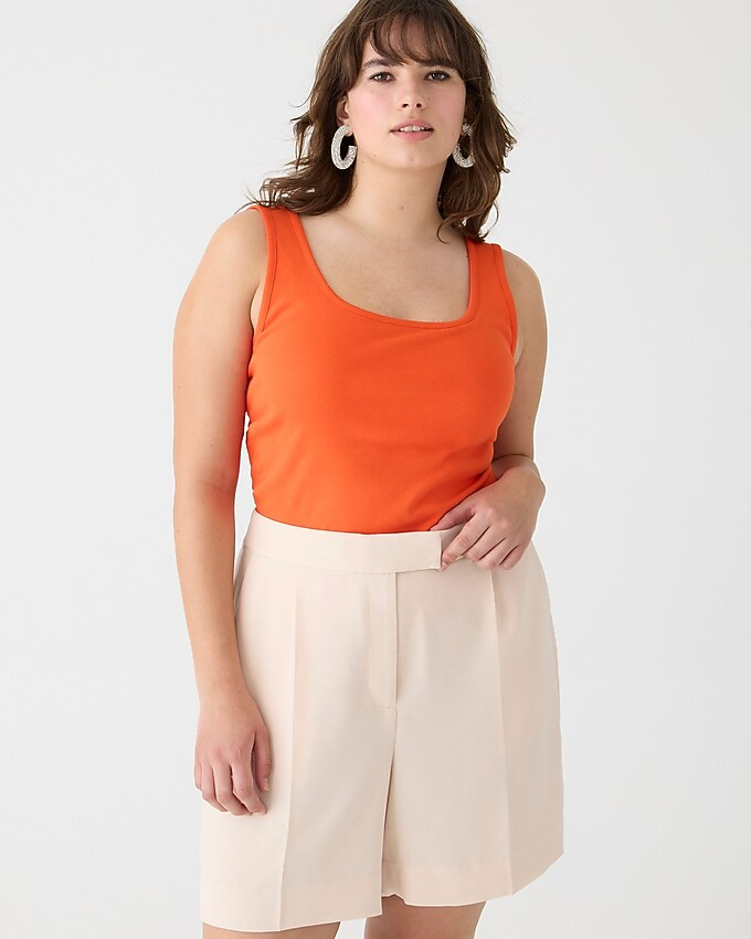Perfect-fit shelf-bra tank top | J. Crew US