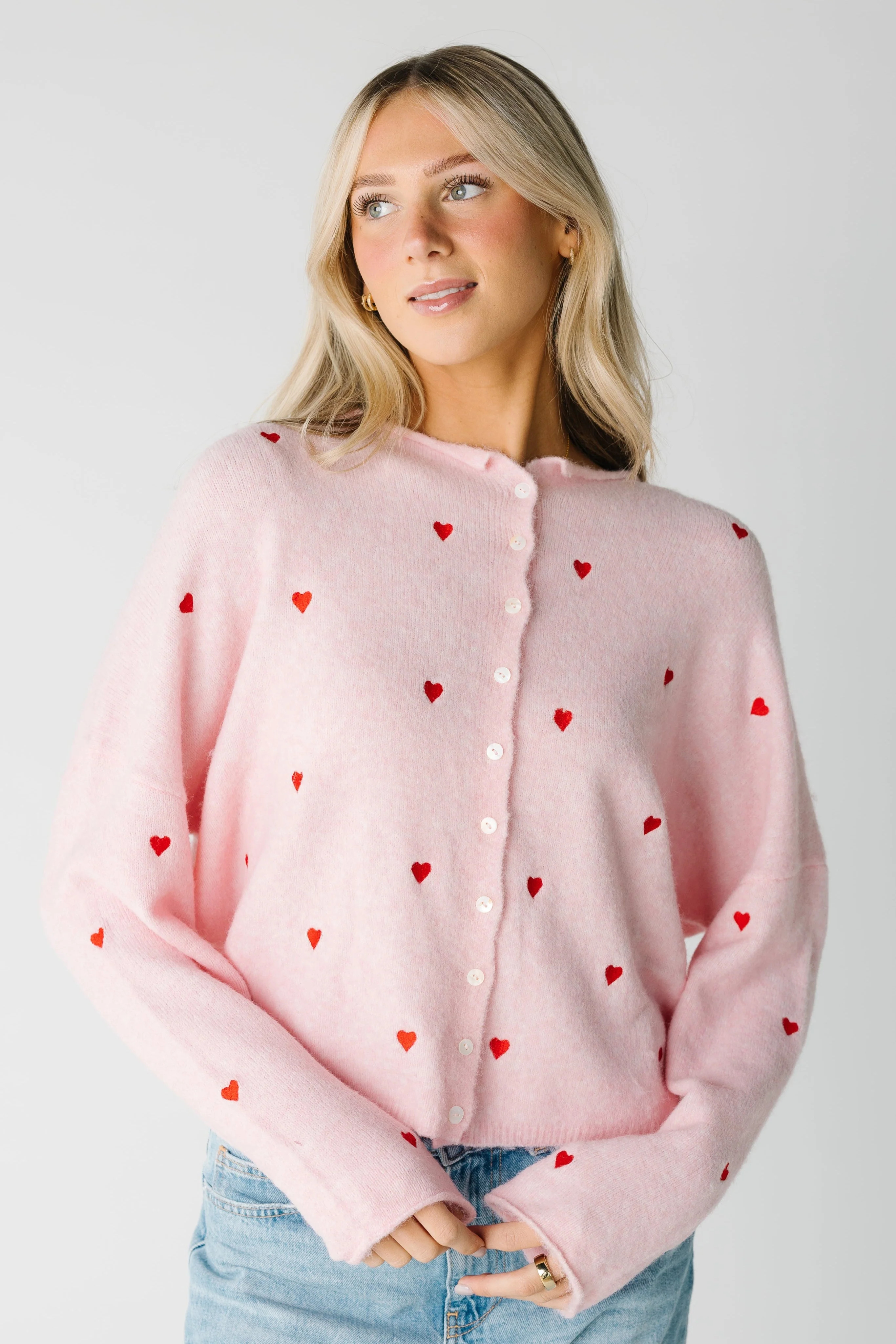 Aria Embroidered Heart Sweater | Called To Surf