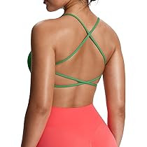 Aoxjox Women's Workout Sports Bras Fitness Ivy Low Impact Bra Yoga Crop Tank | Amazon (US)