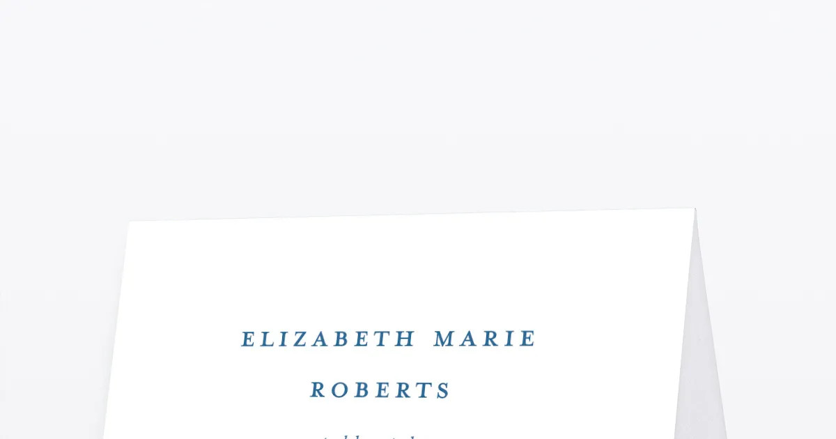 Elegant Antique Toile Frame Place Cards by Bridgerton | The Knot 