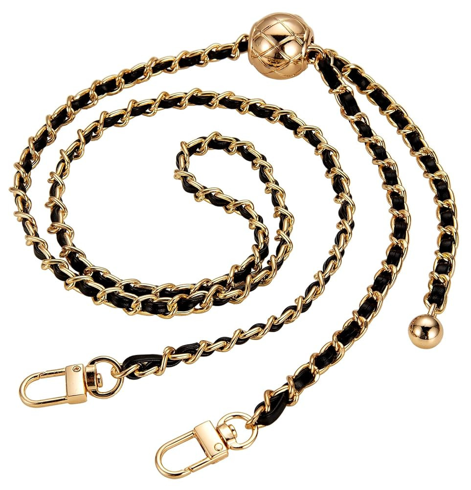 Purse Chain Strap Crossbody Bag Chains Strap Handbag Chain Replacement Leather Chain Straps 47.2" | Amazon (US)