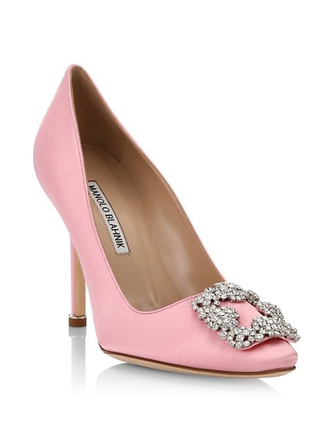 Hangisi 105 Embellished Satin Pumps | Saks Fifth Avenue