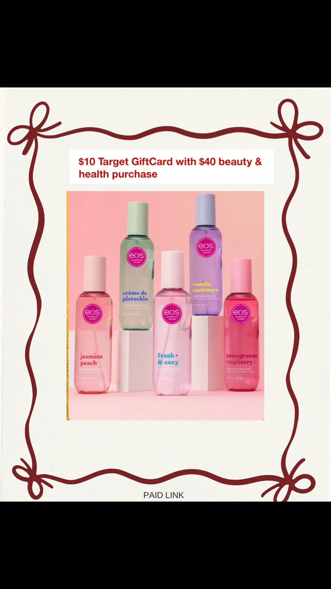 EOS ready glow ✨ The newest body mist drop is officially trending and it’s the perfect finishing touch for your looks. Light, luxe, and long-lasting with that fresh yet sweet scent everyone is loving—this makes an amazing self-care treat or last-minute gift idea.

EOS body mist new drop, trending eos fragrance, best body mist, perfume alternative, lightweight body mist, sweet fresh body mist, long lasting body mist, eid gift ideas for her, affordable eid fragrance, viral body mist 2025, new fragrance release, beauty finds, self care essentials, layering body mist scent, popular body mist trending now

#LTKHoliday #LTKGiftGuide #LTKSaleAlert