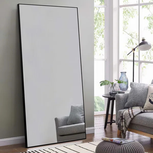 Metal Framed Mirror in Black | Wayfair North America