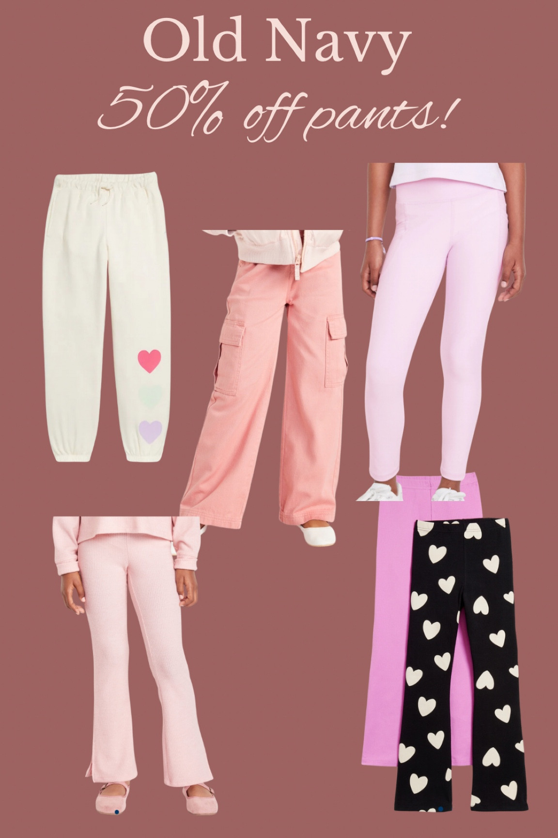 50% off pants at Old Navy!