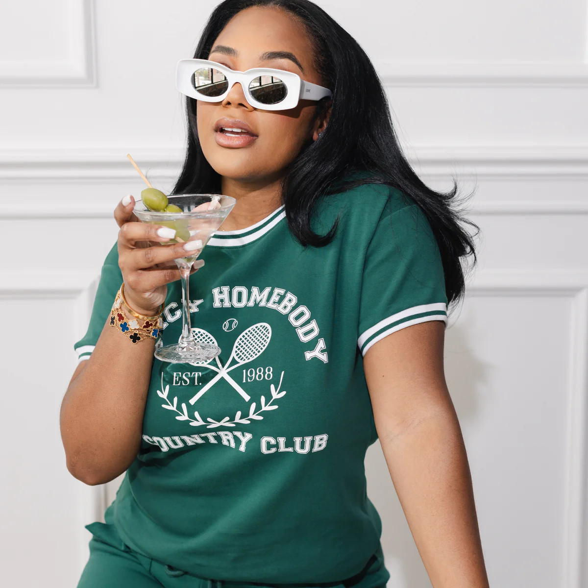 Country Club Short Sleeve Prep Top | Fancy Homebody