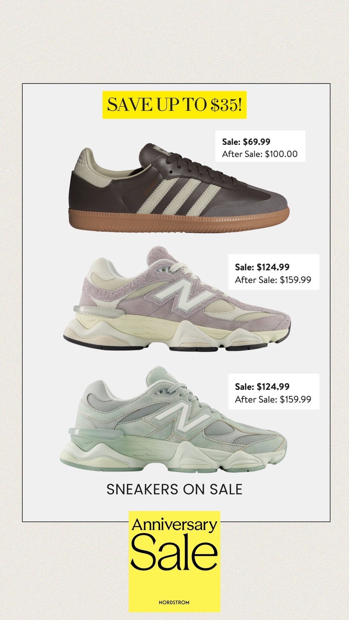 Save up to $35 on these sneakers during the Nordstrom anniversary sale!

Ends August 9th!

#norstromsale #nordstromanniversarysale #nordstrom #falloutfits #fallshoes #sneakers #boots #flats #kneehighboots #heels #newbalance #adidas

#LTKSaleAlert #LTKActive #LTKSeasonal