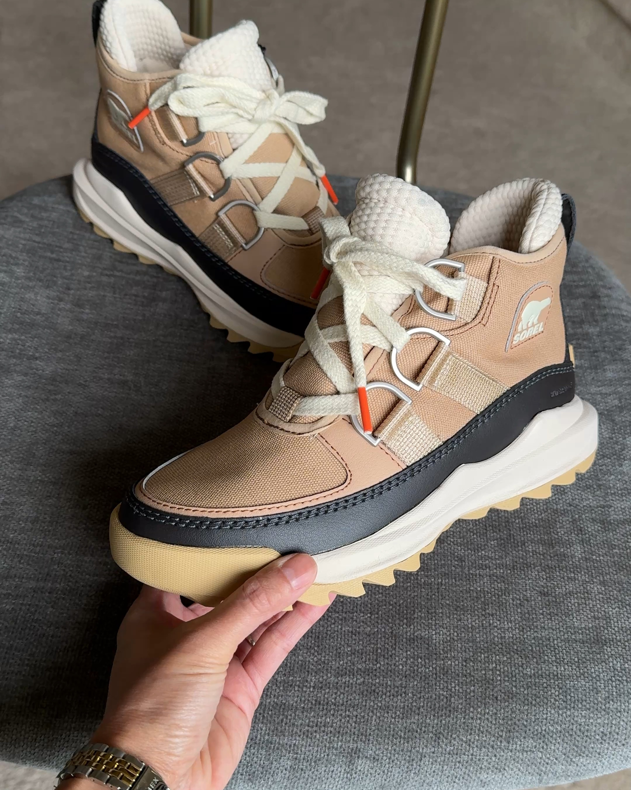 Winter shoes. Winter boots. Sneaker boots. Waterproof shoes. These are snug in my true size, so I ordered a size up to try o. And compare. Really cute sporty style. Comfortable and supportive fit  

#LTKShoeCrush #LTKCyberWeek #LTKOver40