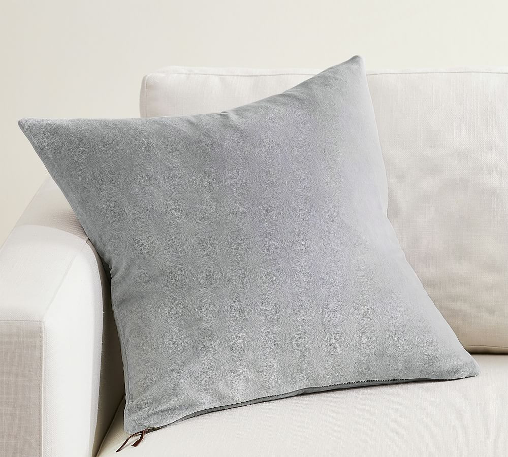 Everywhere Velvet Pillow Cover, Cloud Blue, 20 | Pottery Barn (US)