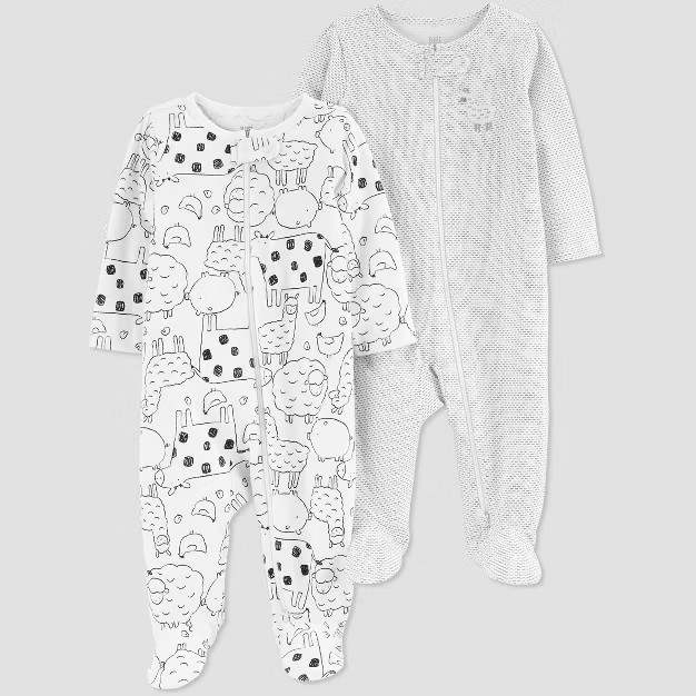 Baby 2pk Farm Animals Sleep N' Play - Just One You® made by carter's Gray | Target