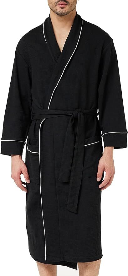 Amazon Essentials Men's Lightweight Waffle Robe (Available in Big & Tall) | Amazon (US)