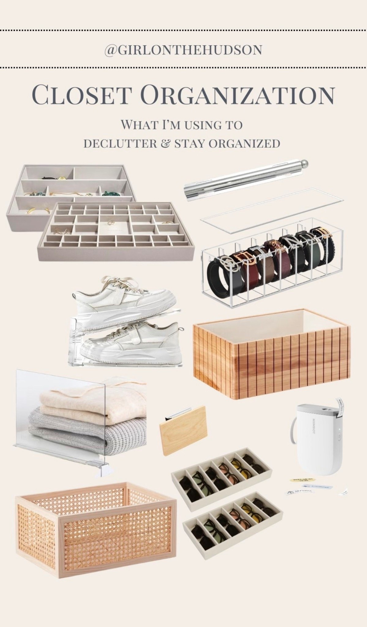 2026 is all about it organization and editing and I’m starting with my closet! Purging, selling and donating. These are the products I’ve ordered to keep my closet organized 🙌🏻

Declutter, closet organization, Amazon home, the container store 

#LTKSaleAlert #LTKselfcare #LTKHome