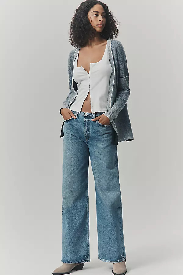 Keira Mid-Rise Wide-Leg Jeans | Anthropologie (US)