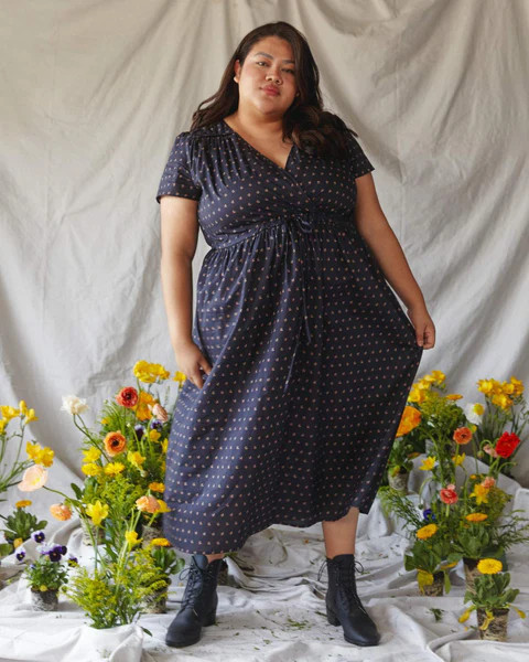 The Dawn Dress Extended | Noir Camellia | Christy Dawn