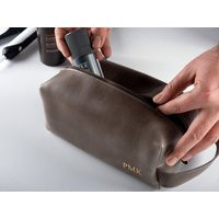 Custom Toiletry Bag For Men, Personalized Groomsmen Gifts, Monogram Dopp Kit, Leather Valentines Day Gift, Gift | Etsy (US)