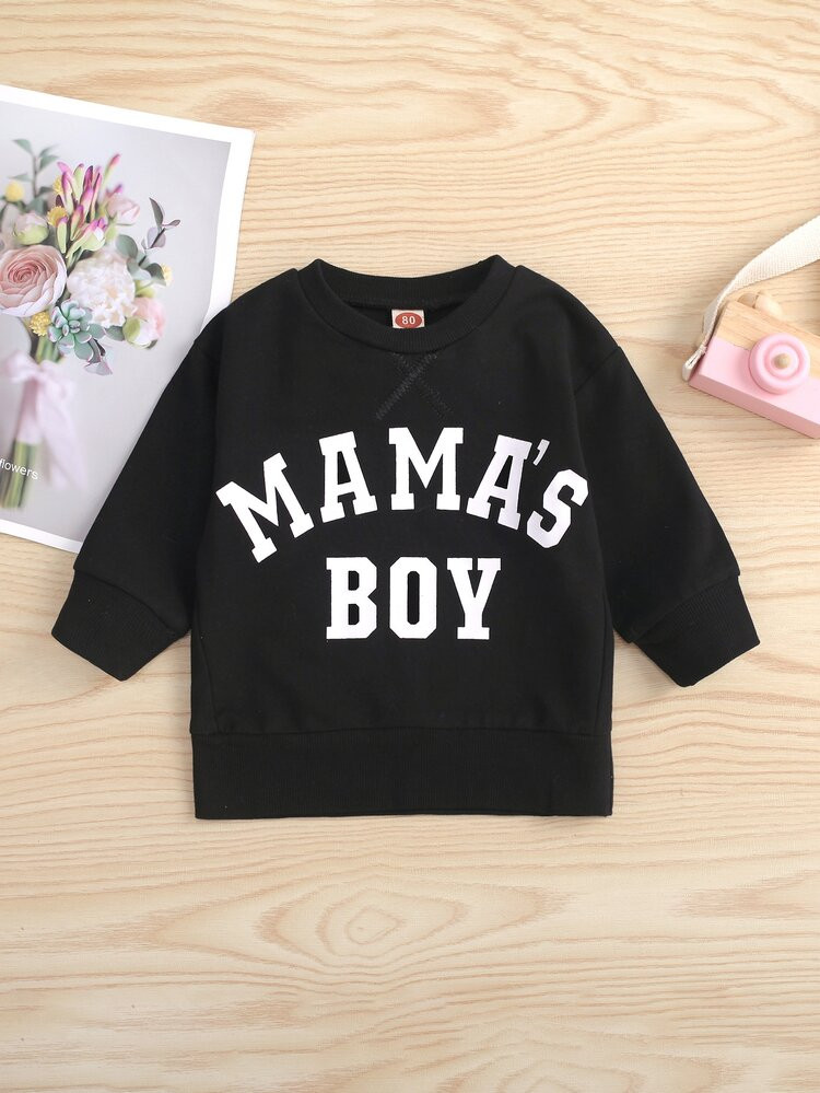 Baby Slogan Graphic Pullover | SHEIN