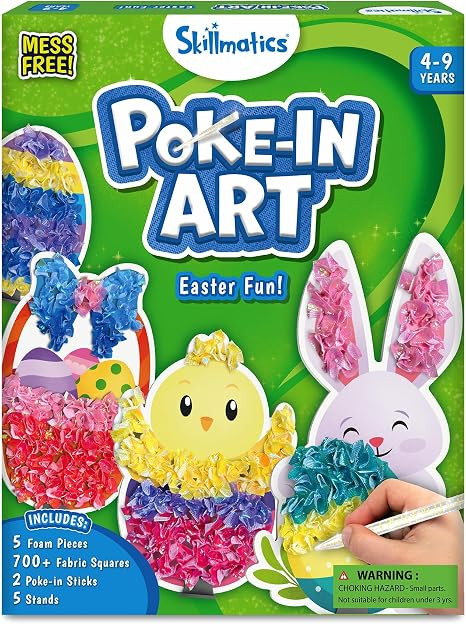 Skillmatics Poke-in Art - Easter Fun, Mess-Free for Kids, DIY Craft Kits, Creative Activity, East... | Amazon (US)