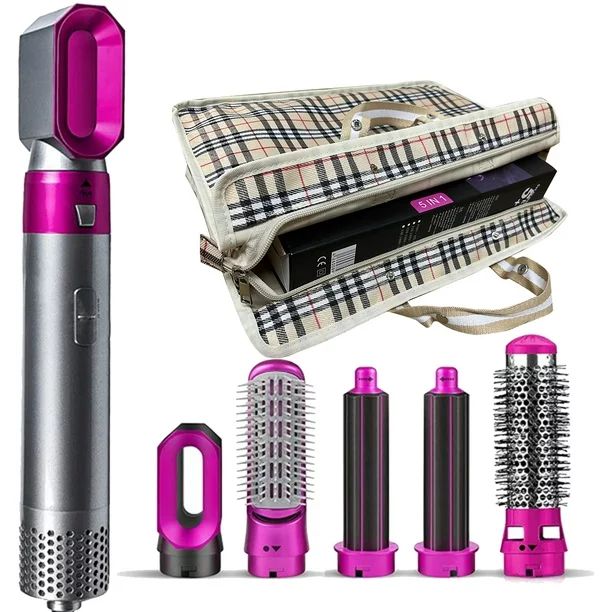 elecsop 5 in 1 Hair Blower Brush Hairdryer Hair Curler Curling Iron Detachable Hair Airwrap Style... | Walmart (US)