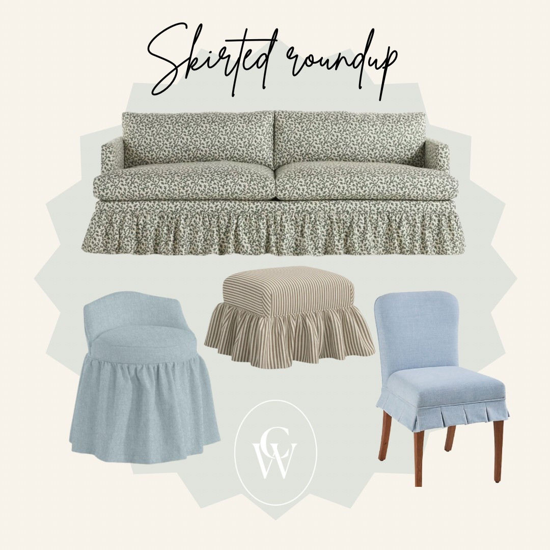 There’s something about a ruffled skirt on a piece of furniture that makes me so happy. Pop one into your living room, bedroom, dining room or dressing room and I guarantee it will make you happy too!

#LTKHome #LTKStyleTip #LTKSeasonal