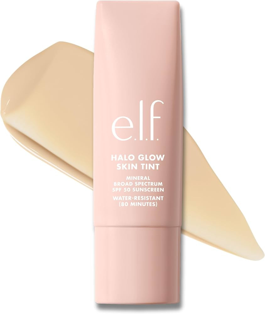 e.l.f. Halo Glow Skin Tint SPF 50, Tinted Moisturizer For Light, Buildable Coverage, Creates A Na... | Amazon (US)
