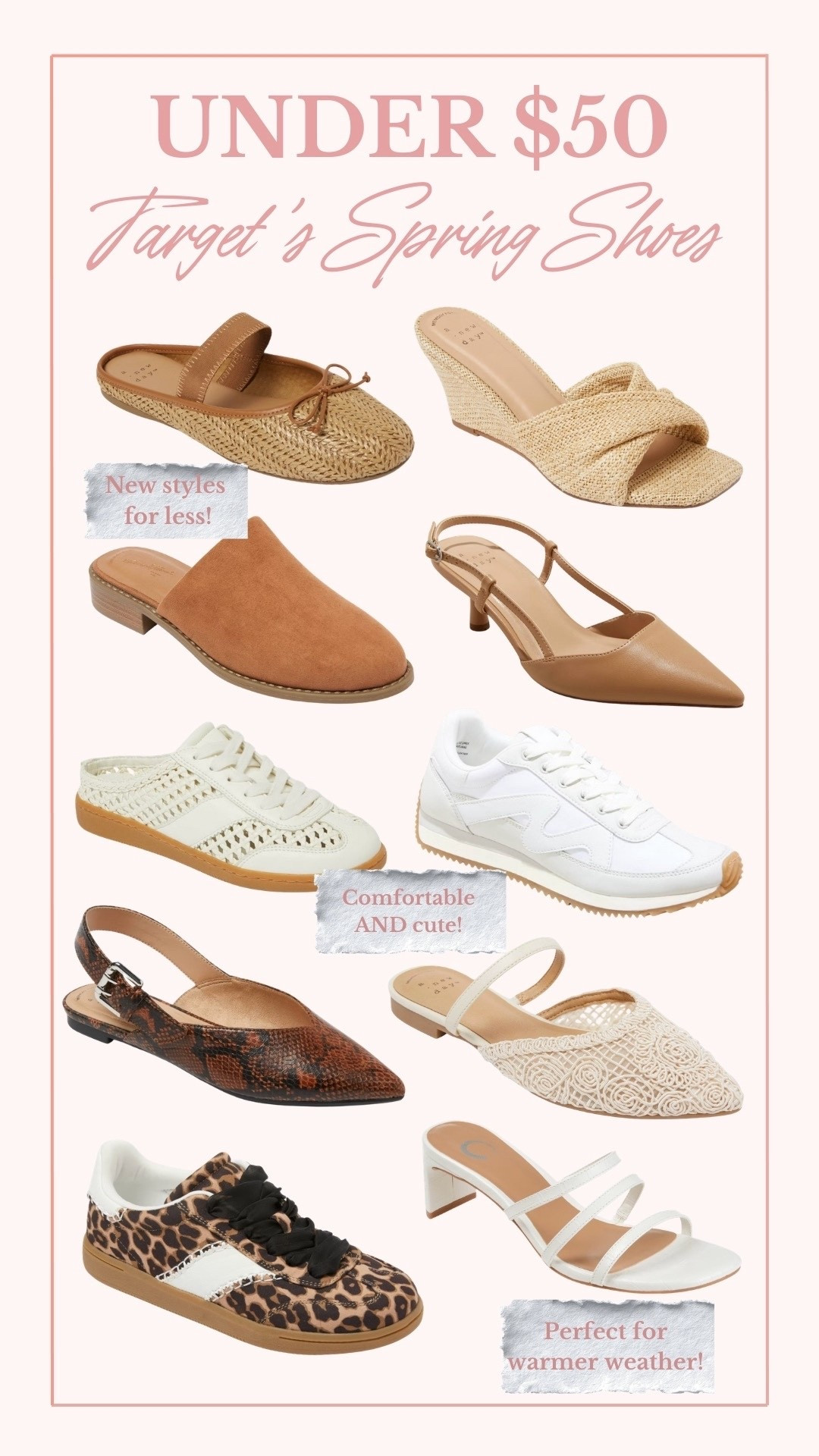 Target’s Spring shoes are in-season! Tap to shop my favorite pairs that are under $50! 👟👠

#LTKdayinmylife #LTKmomlife #LTKootd