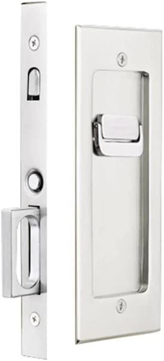 Emtek Modern Rectangular Privacy Pocket Door Mortise Lock (Polished Chrome) | Amazon (US)