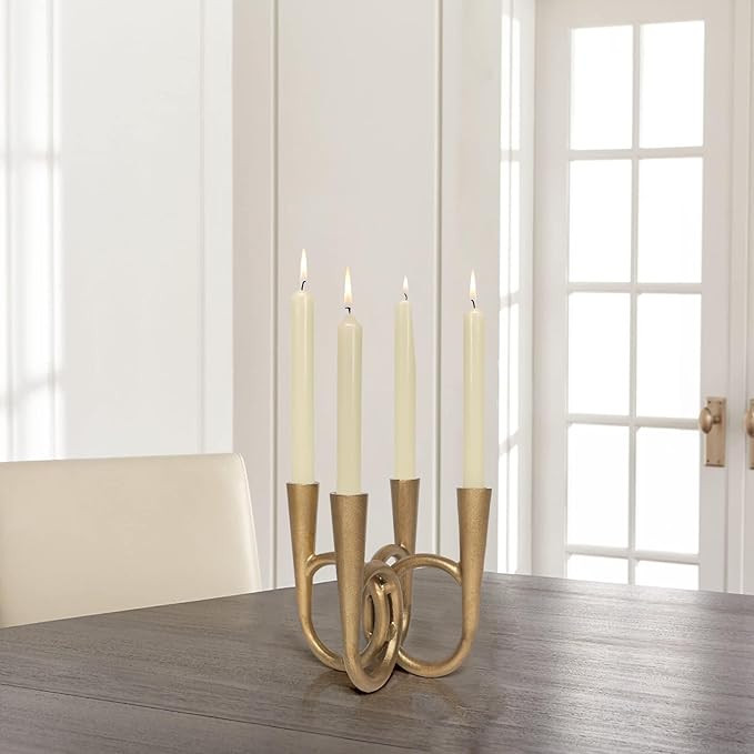 Antique Brass Candle Holder, Iron Taper Candle Holders, Vintage Cast Iron Decorative Candle Stand... | Amazon (US)