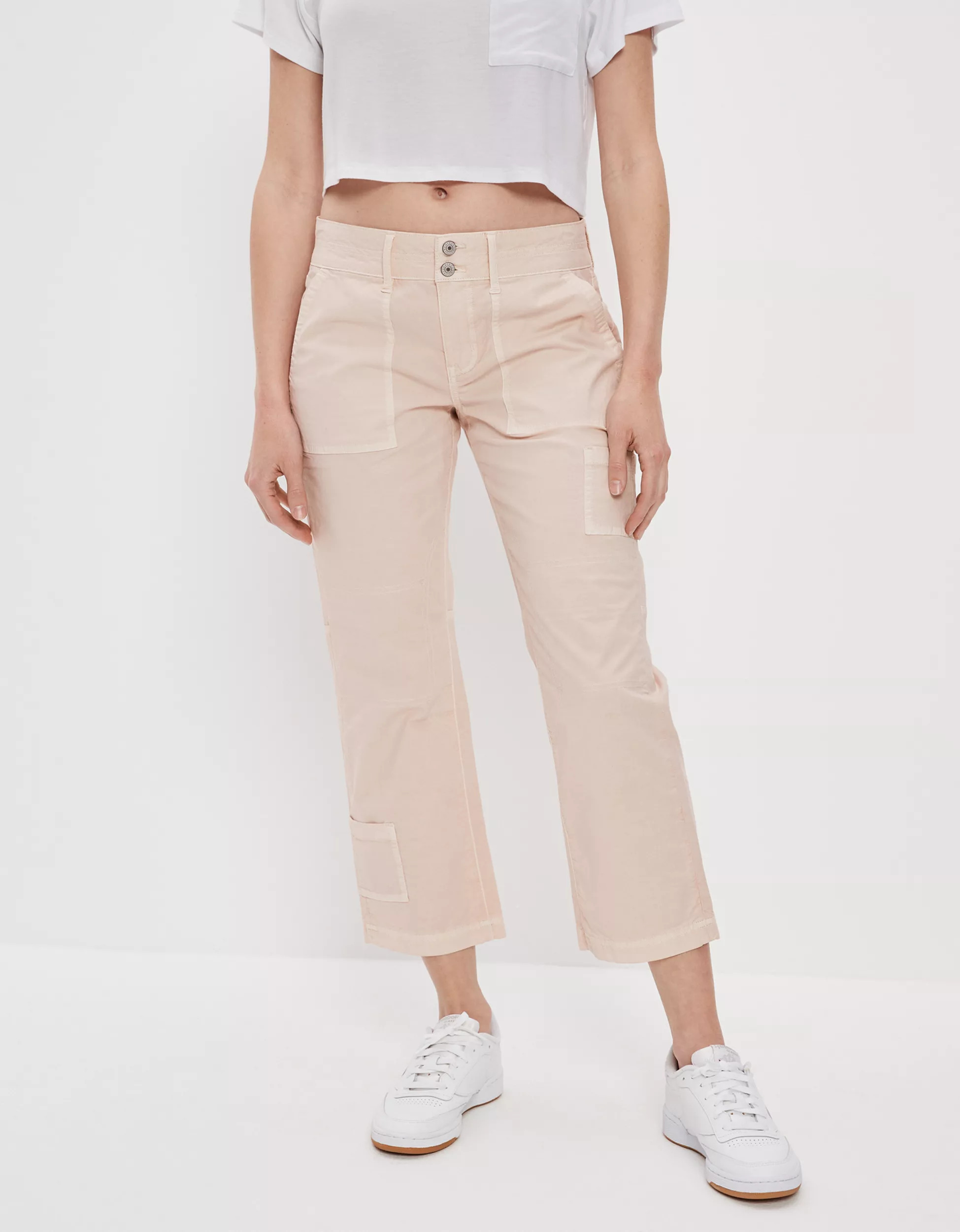 AE Snappy Stretch Low-Rise Kick Crop Pant | American Eagle Outfitters (US & CA)