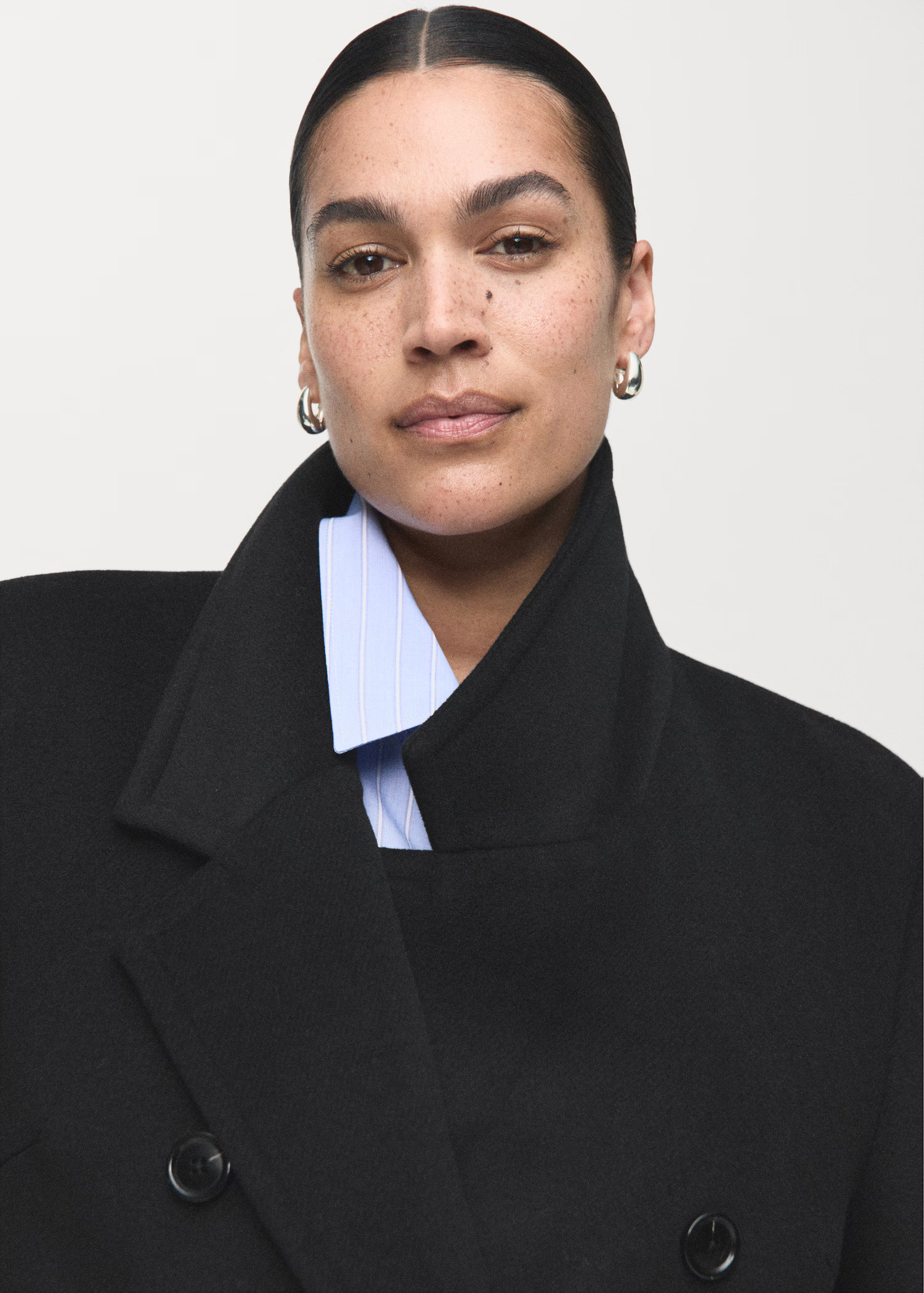 Double-breasted wool coat | MANGO (UK)