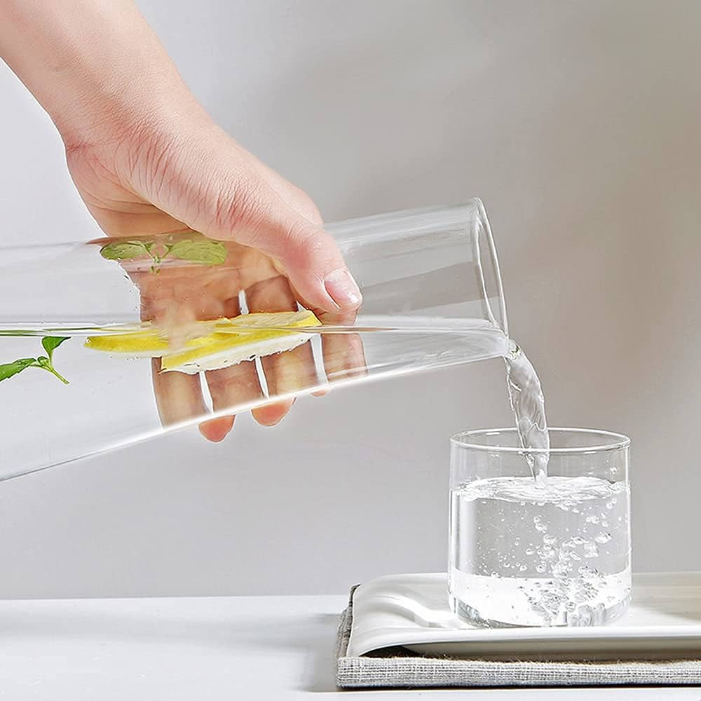 Clear Bedside Water Carafe Set with Tumbler Glass for Bedroom Nightstand, Night Water Carafe with... | Amazon (CA)