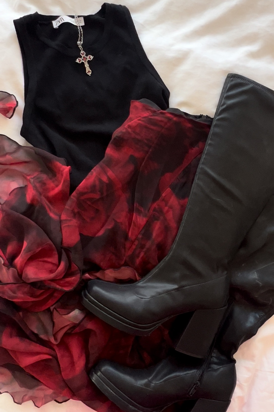 Cherry red fall outfit 🍒 #fallboots #cherryred 

#LTKHolidaySale #LTKSeasonal #LTKxMadewell