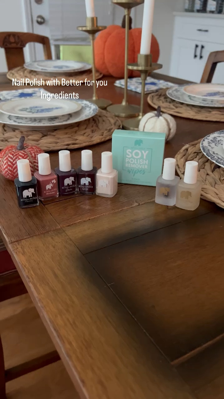 Ella Mila is a nail polish that is 🌿 Vegan & Cruelty-Free!

Check out Ella Mila’s nail polish colors for fall 
I’m swatching 
La vie en rose
Sixth fix
Lust in love 
Dorothy‘s stilettos and
Lights out
they also sent me their soy nail polish remover wipes all their products are vegan and cruelty free better for you ingredients.

#LTKSeasonal #LTKBeauty