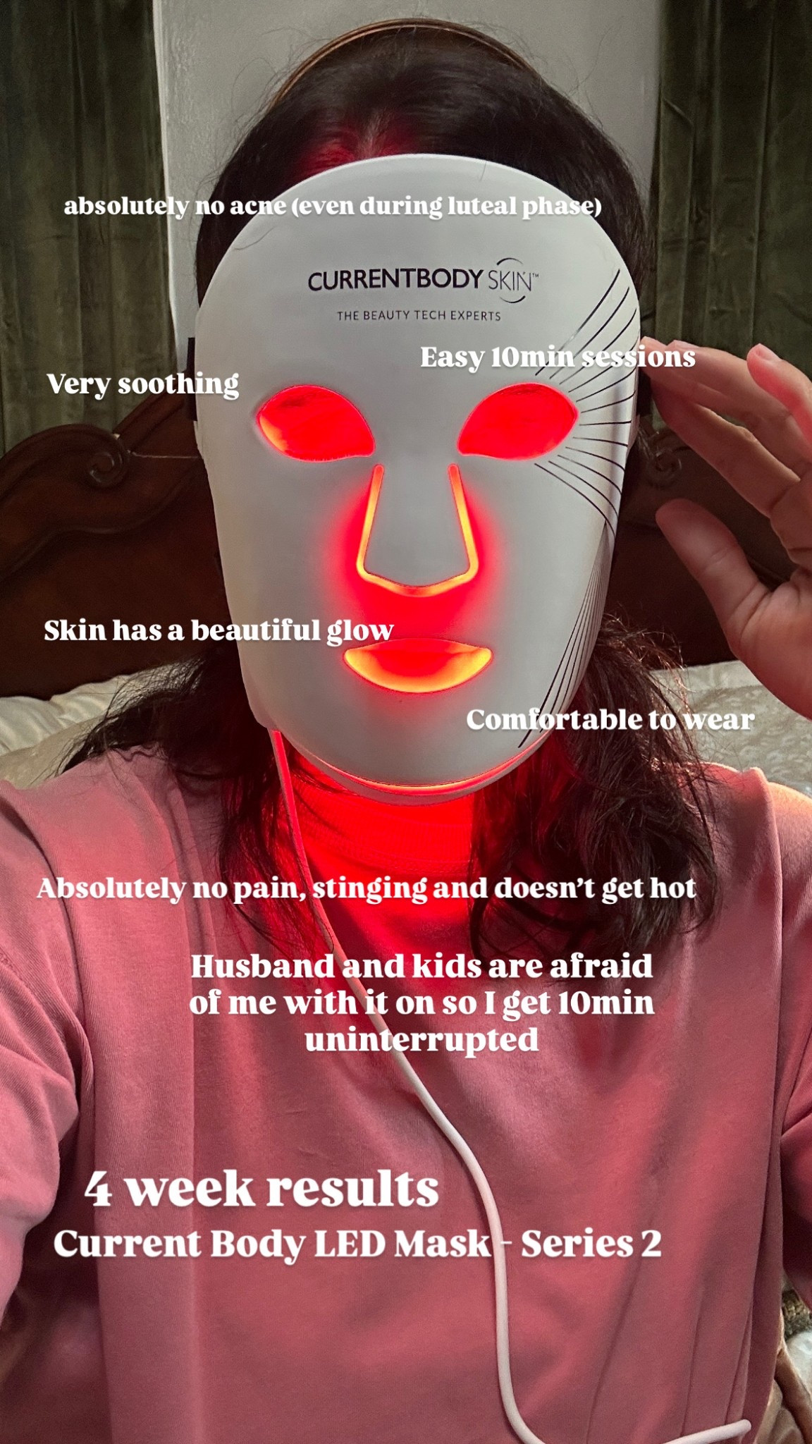  Code: Ashley10 
If you’ve been seeing LED masks everywhere and wondered if they are worth it; here are my thoughts after using it for 4 weeks and not being paid: 
1. It’s hard to explain but I love it 
2. It does make a difference in my skin. Truthfully though it wasn’t until after 2 weeks I really noticed a difference 
3. I use it every other day and when I do I just feel like my skin glows (not greasy) and looks brighter and healthier 
4. I haven’t had a single acne breakout during this luteal phase and that is crazy because I always do. 
5. It is pricey so not for everyone but something I would highly recommend putting on your Christmas/birthday wish list or treating yourself. 
6. I know long term it helps with collagen but obviously I’m 31 and have used it for 4 weeks so I can’t speak to that yet. 

*currentbody sent it to me for free to try and share my honest opinion. This is not a paid partnership* 

#LTKBeauty