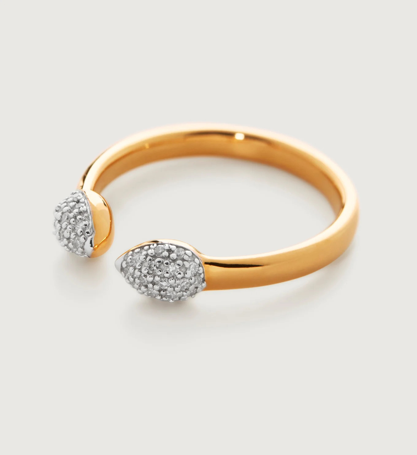 Fiji Bud Stacking Diamond Ring | Monica Vinader (Global)