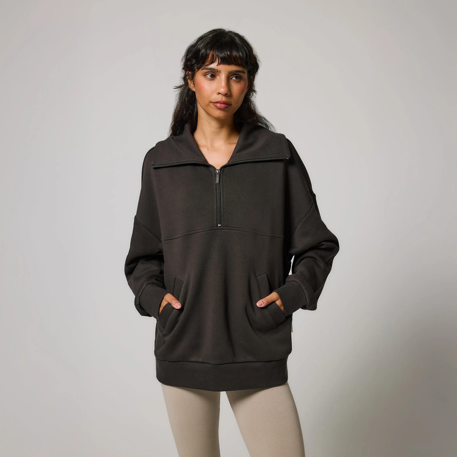 Organic Oversized 1/4 Zip Sweatshirt | LOVALL